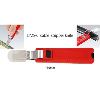 LY 25-6 PVC tesnenia nástroja Kábel striptérka Stripping rozsah: 8-28 mm Mini-elektrikár nástroje