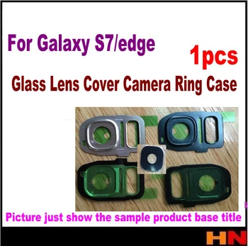 1set Úplne Nový Zadný fotoaparát sklo objektívu kruhu + rám pre Samsung Galaxy S7 G930 / S7 Okraji G935 objektív