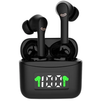 Bluetooth Slúchadlá Bluetooth 5.2 Slúchadlá TWS HIFI Mini In-Ear Športové Bežecké Headset pre Xiao IOS/Android (Black)