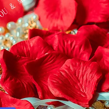 1000pcs/veľa Svadobné Dekorácie Módne Atificial Kvety Polyester Svadobné Okvetné Lístky ruží Patal 6ZSH012