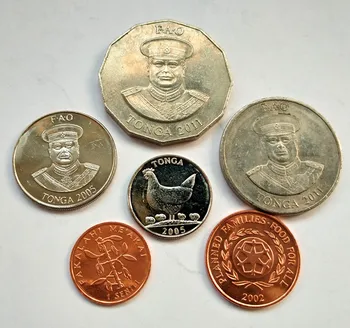 Tonga 1 Sada 6 Kusov Mincí Staré Pôvodné Mince Zberateľské Vydanie Reálne Vzácne Pamätné Náhodné Rok