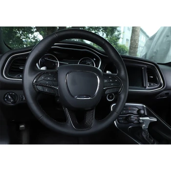 Uhlíkových Vlákien pre Dodge Challenger-2019 Doplnky Interiéru Auta Volant, Kryt Výbava Nálepky