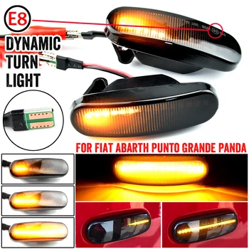 2 ks Pre Fiat Abarth Grande Punto Panda 199 Doblo Fiorino 3 Nápad 350 Linea 323 110 Dynamické LED Bočné Obrysové Svetlo Repeater Lampa
