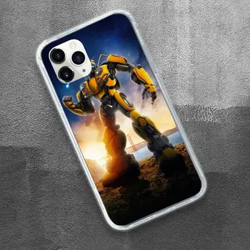 Transformers Bumblebee Telefón Prípade Transparentné pre iPhone 11 12 mini pro XS MAX 8 7 6 6 Plus X 5S SE 2020 XR