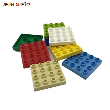 DIY Stavebné Bloky Veľké Veľkosti 4X4 3KS/veľa 8Colors Vzdelávacie Stavebné Bloky, Tehla Hračky pre Deti Kompatibilný s Značiek