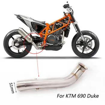 Pre KTM 690 DUKE 690 Pošmyknúť Na Motocykel Výfukových Uniknúť Šál Tipy Rúry Uprostred Pripojiť Časti Trubice Výfukový Systém Upravený