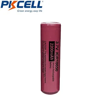 100ks Hot PKCELL Lithum ICR 18650 3,7 v Nabíjateľná Li-ion Batéria 2200mAh Plochou strechou, Č Pcm Pre Mechanické Mod
