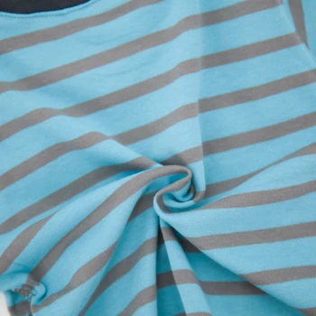 Honeyzone 1-4 Rokov Deti-Chlapci Tričká Top Deti Jar Jeseň Dlhý Rukáv Tees Oblečenie Baby Boy Blue Bavlna Pruhované Tričko