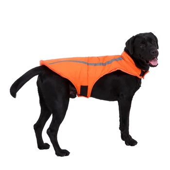 Psa Reflexná Bunda Vonkajšie Teplé Oblečenie Pre Veľké Psy Zahusťovanie Teplý Kabát Pre Jesenné A Zimné Pet Oblečenie