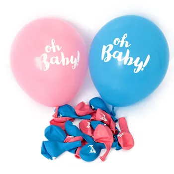 10Pcs Ružová Oh, Baby Balón Pre Dieťa Sprcha Chrome Kovové Zlato Chalan, 1. Narodeniny, Party Dekorácie Balón Dodávky