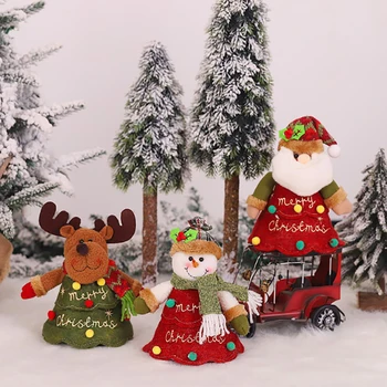 Vianočné Ozdoby Cartoon Troch-dimenzionální Bábiky Zips Darčekové Dekorácie