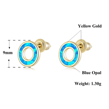 CiNily List, Nové White Fire Opal Earings Dámske Náušnice V Šperky, Strieborné Pozlátené Šperky Malé Stud Náušnice OH4756-57