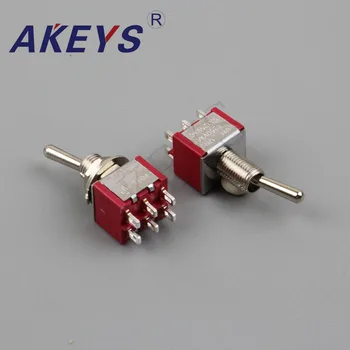 10PCS KNX-218 / MTS-202 Vysoká kvalita veľký prúd tlačidlo prepnúť hlavu Prepínač PCB dosky 6 pin