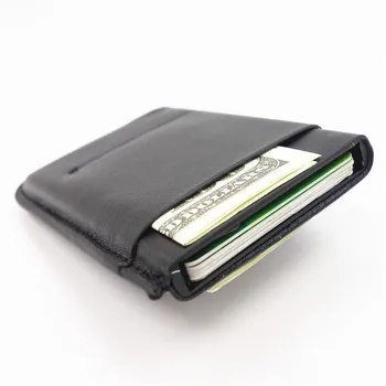 Veľkoobchod Nový Štýl pravej Kože Držiteľa Karty Anti-theft RFID Kreditnej Karty Držiteľ Pop-Up Karty Automaticky Luxusné Peňaženky