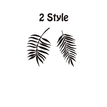 Veľké Palmového Lístia Monstera Tropické Leaf Stenu, Nálepky, Obývacia Izba, Spálňa Palmových Listov Listy Prírody Strom Stenu Odtlačkový Domova M358