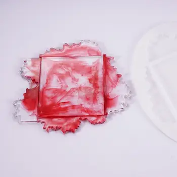 Ručné Crystal Epoxidové Živice Formy Nepravidelný Dráha Odlievanie Silikónové Formy DIY Remesiel Ploche Ornament Výrobu Nástrojov