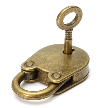 1Set Kovové Staré Vintage Štýl, Mini Zámok Malých Batožiny Poľa Key Lock Medenej Farby Mnoho 3 Domáce Využitie Hardvéru Dekorácie