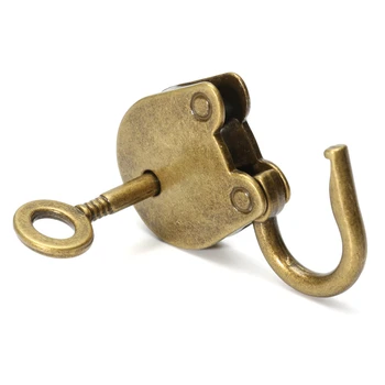 1Set Kovové Staré Vintage Štýl, Mini Zámok Malých Batožiny Poľa Key Lock Medenej Farby Mnoho 3 Domáce Využitie Hardvéru Dekorácie