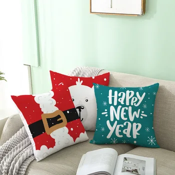 2021 Nový Rok vianočné dekorácie pre domov Cartoon vzor santa claus vankúš domova natal navidad