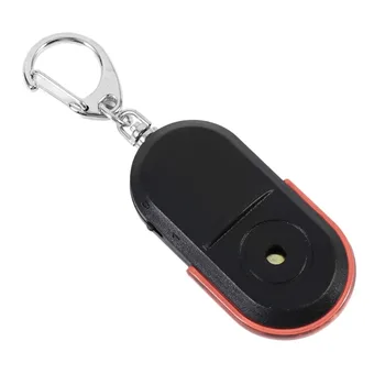 Prenosná Veľkosť Starých Ľudí Anti-Stratil Alarm Key Finder Bezdrôtový Užitočné Whistle Zvuk LED Svetlo Locator Finder Keychain