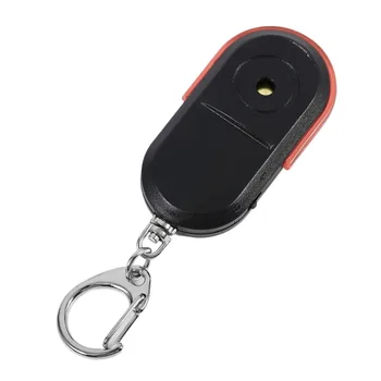 Prenosná Veľkosť Starých Ľudí Anti-Stratil Alarm Key Finder Bezdrôtový Užitočné Whistle Zvuk LED Svetlo Locator Finder Keychain
