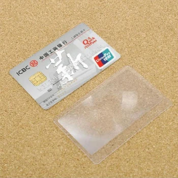 Nový 5 ks Priehľadné Kreditná Karta 3 X Lupa Zväčšovacie Lupy Fresnelove ŠOŠOVKY karta Kreditná Karta zväčšovacie sklo