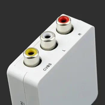 HDMI k AV Video Audio Converter Adaptér Analógový Digitálny L/R Audio 1080P