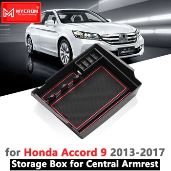 Opierke Úložný Box Zakladanie Upratovanie pre Honda Accord 9 9.5 roky 2013-2017 IX Auto Organizátor Príslušenstvo 9. 2013 2016 2017