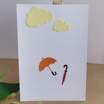 Rezanie kovov plesne Krásny dáždnik alebo dáždnik dekorácie rezanie papiera plavidlá strane dierovacie karty umenie rezací stroj