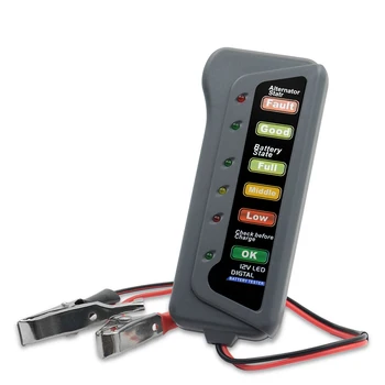 Batéria Tester Digital Kapacita Tester Checker Pre 12V Batérie, Napájanie Tester na Meranie Nástroja so 6 LED svetlo Displej