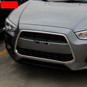 ABS Chrome Prednej Mriežky Okolo Trim Racing Grily Výbava Pre Mitsubishi ASX 2013