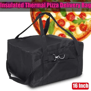 Pizza Taška Extra Veľké Tepelné Izolácie Zimné Jedlo Dodanie Zdarma Červená Pizza Skladovanie Tašky Kabelky Bento Kontajner