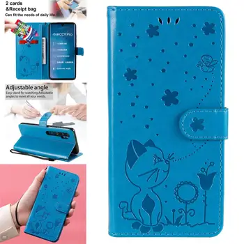Telefóny Kryt Pre Xiao Poco X3 NFC Farbou PU Kože Flip Book Bag Telofon accesorios CC9 Pro CC 9E F1 9 M3 CC9E Silikónové