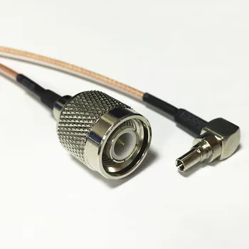 Nové TNC Samec Konektor Prepínač CRC9 Pravý Uhol pigtail kábel RG178 Veľkoobchod 15 CM 6