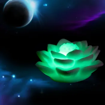 Romantický Lotosový Kvet Nočné Svetlo Farby Lotosový Kvet LED Nočné Svetlo Romantická Láska Náladu Lampa Domáce Dekorácie