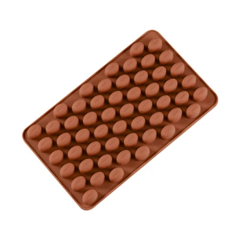 Aomily 55 Otvory Klasické Kávové Zrná Tvarované 3D Kremíka Čokoláda Jelly Candy Tortu Formy DIY Pečivo Bar Mini Ľadový Blok Plesne Nástroj