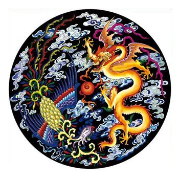 Misuhui fotografie prispôsobené Čínsky štýl dragon a Phoenix Chengxiang diamond mozaiky diamond výšivky na predaj