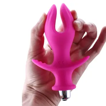 Análny konektor samec a samica zdieľané Bullet vibrátor Rozšírenej G-spot masér Dvojité masturbácia hračky pre dospelých análny Extender sexuálne hračky