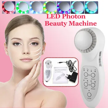 Ultrazvukové RF EMS VIEDLI 7 Farba Svetla Omladenie Pokožky Starostlivosť o Masáž Odstraňovač Škvŕn Akné, Vrások Sprísnenie Anti Aging Face Lifting