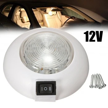12V Auto LED Strechou Dome Stropné svietidlo Okrúhle Lampy SUV Plavby na Jachte Toplight