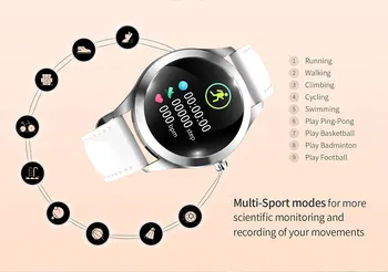 Hot predaj Vodotesný IP68 Smart kapela Sledovať Ženy Náramok Monitor Srdcového rytmu Spánku Monitorovanie Smartwatch Podporu IOS Android