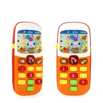 Dieťa Zvuk Hudby Mobil Mobilný Telefón, Elektronické Hračky Telefón Dieťa Dieťa Vzdelávacie Hračky pre Deti, Náhodné Farby