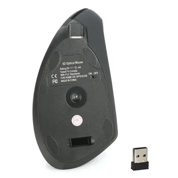 Trvalé Zvislé Wireless Mouse Hra Ergonomické Myši 2400DPI USB Nabíjateľné