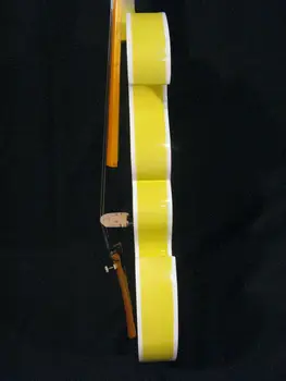 Vynikajúce žltá najlepší model 4/4 elektrické husle +Akustické husle
