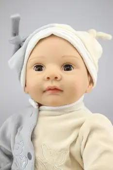 22 Palcový bábiky hračky bebe reborn bonecas skutočný živý môže blikať oči mäkké silikónové vinyl reborn bábiky baby pre deti darček