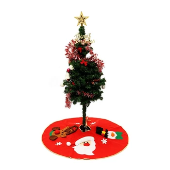 JX-LCLYL Snehuliak Santa Claus Elk Vianočný Stromček Sukne Vianočné Dekorácie Dodávky 106 cm