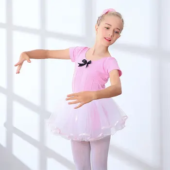 2-16Y Dievčatá Baletné Šaty Detský Balet Tanečný Kostým Ružová/Fialová Kombinézu Baletné Oblečenie Detí Gymnastika Trikot Pre Dievčatá