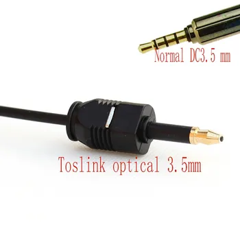 1m 1,5 m 2m 3m 3 ft 5 ft 7 metrov 10 metrov Toshiba Digitálny Optický Audio Toslink na 3,5 mm Mini Kábel Toslink Zlato konektor pre adaptér