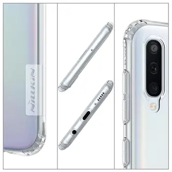Nillkin Prírody - Funda Kompatibilné con Samsung Galaxy A50 Gél Silicona Antideslizante Nárazníka Gél Ultrafino - Transparente
