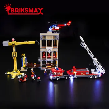 BriksMax Led Svetlo Do Auta Pre 60216 Ctry Série Centre hasiči , (nezahŕňa Model)